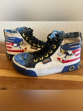 Sonic the Hedgehog Kids High-Top Sneakers - Blue/White